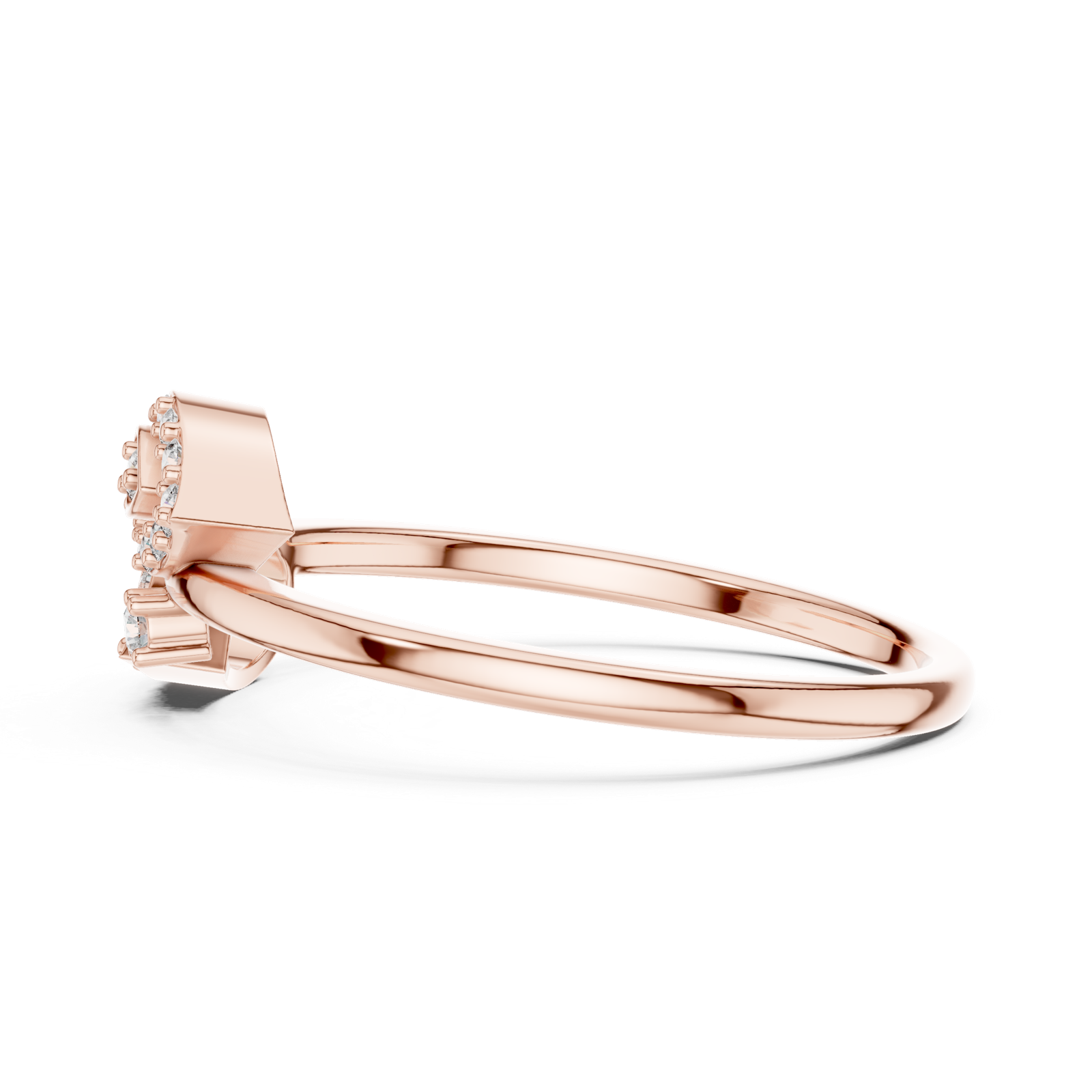 Gold Ring LR-01 (60), Rose Gold, view 3