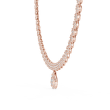 Gold Necklace GNK-0048, Rose Gold, view 3