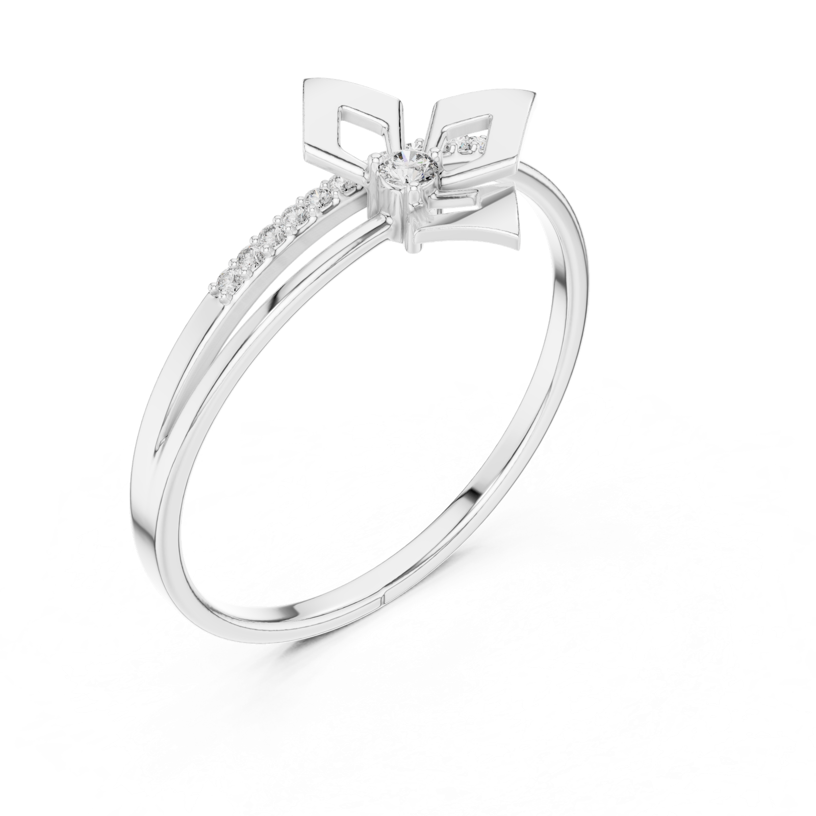 Gold Ring 1 (154), White Gold, view 2