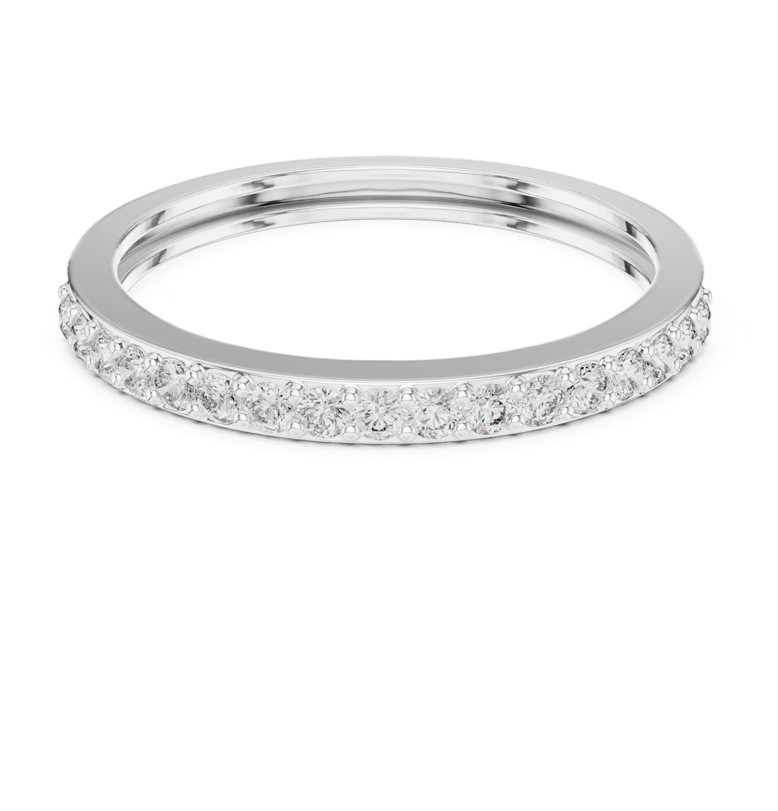 Gold Ring ALR-72, White Gold, view 4