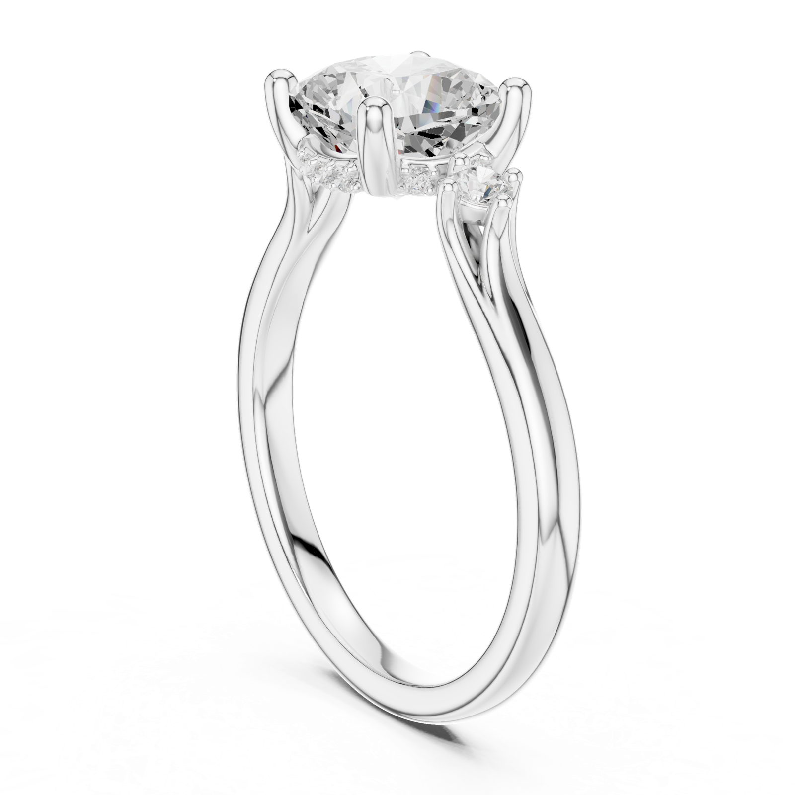 Gold Ring DDLR-970, White Gold