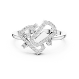 Gold Ring LR-01 (63), White Gold, view 4