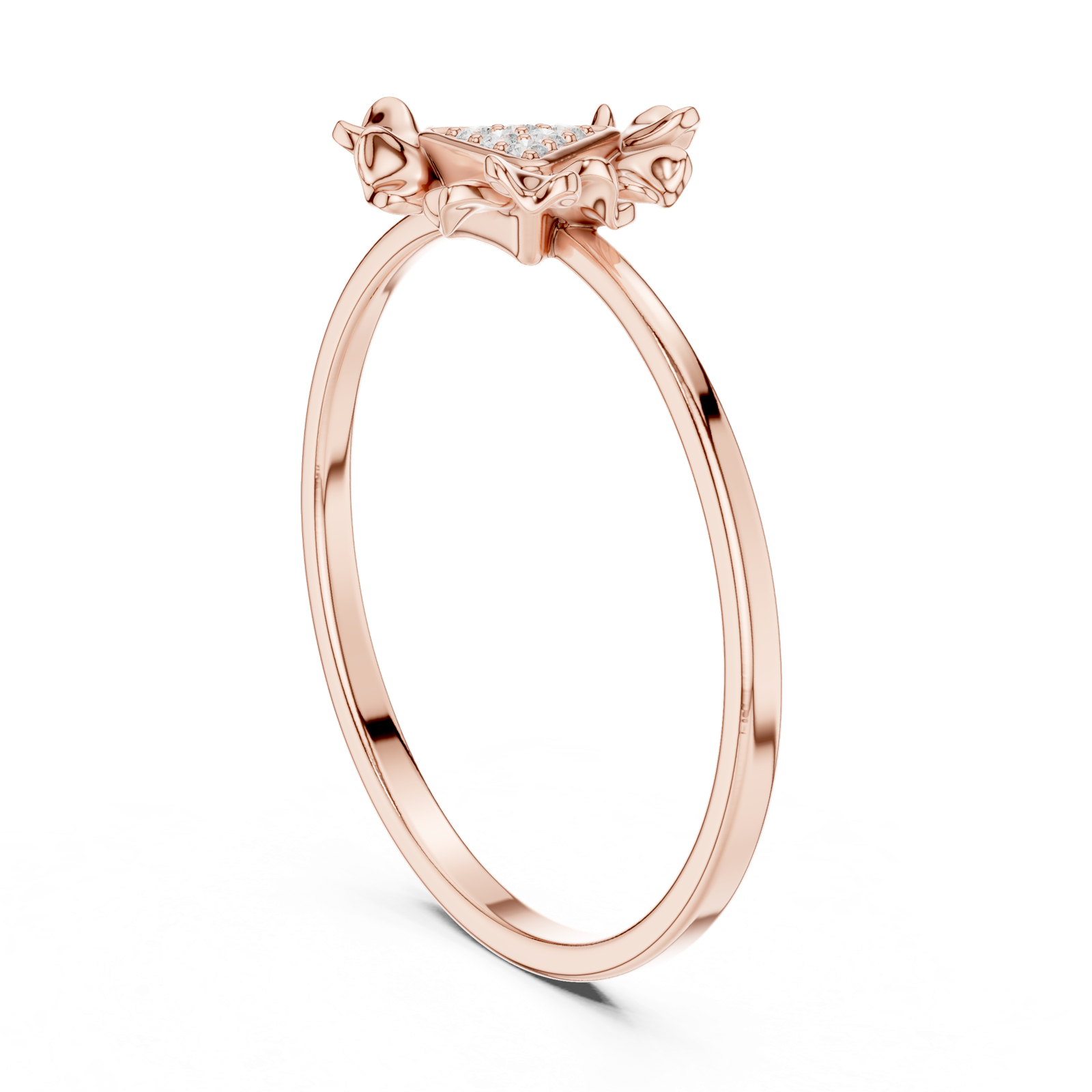 Gold Ring 1 (112), Rose Gold, view 1