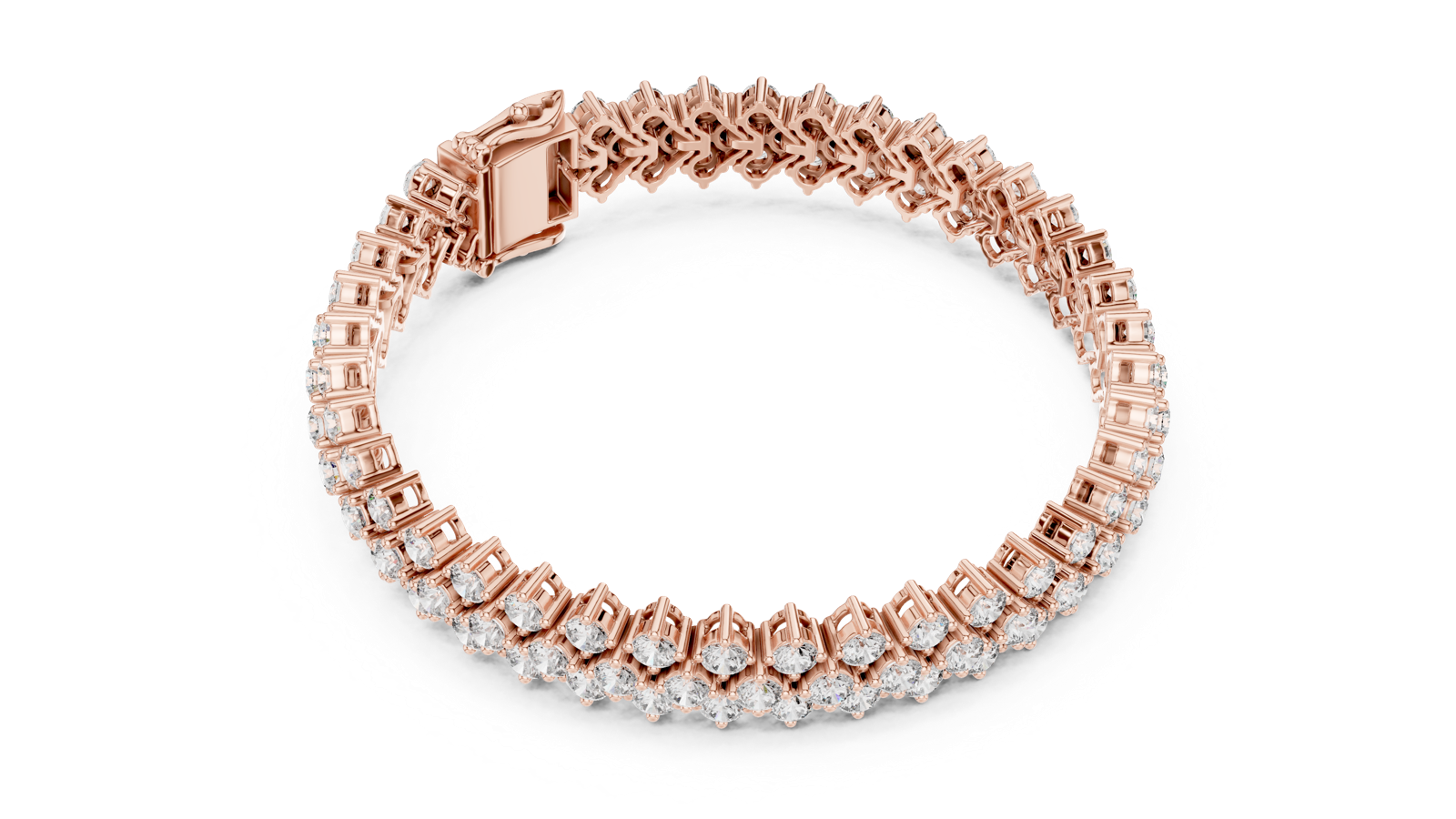Gold Bracelet FBR0138, Rose Gold, view 2