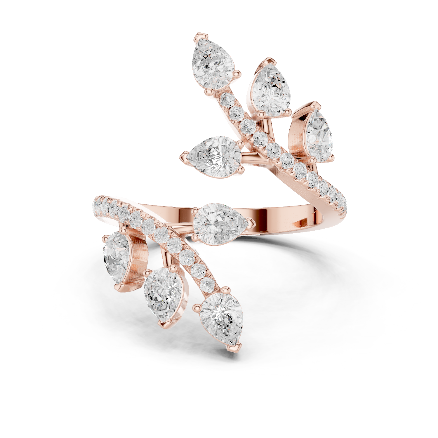 Gold Ring DDLR-852, Rose Gold