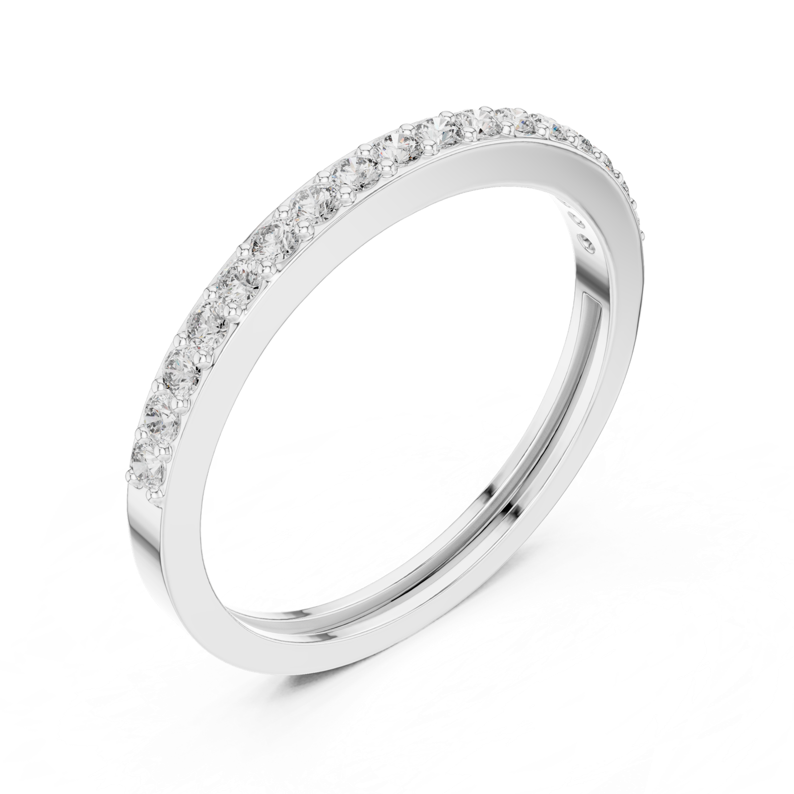 Gold Ring ALR-72, White Gold, view 2