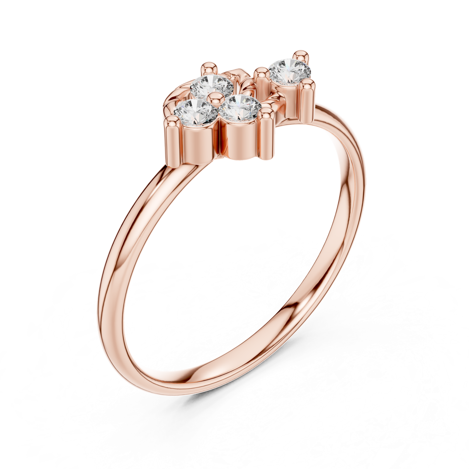 Gold Ring 1 (358), Rose Gold, view 2