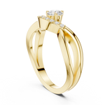 Gold Ring DDLR-829, Yellow Gold, view 1