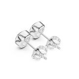 Gold Jewelry, Cushion center stone, White Gold, view 2
