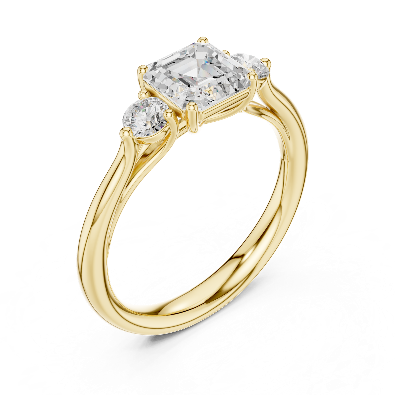 Gold Ring DDLR-724, Yellow Gold, view 2