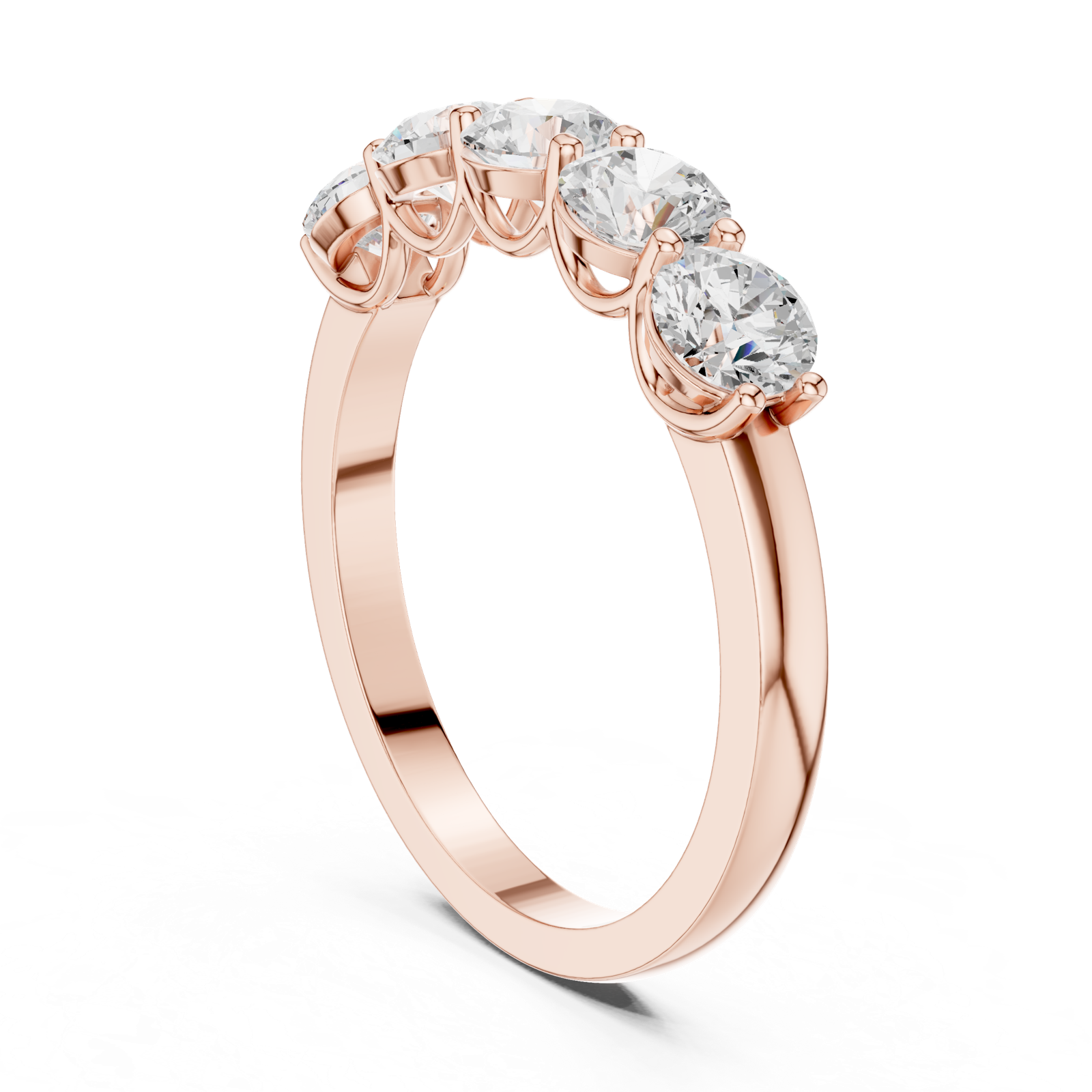 Gold Ring DDLR-1120, Rose Gold, view 1