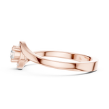 Gold Ring DDLR-841, Rose Gold, view 3