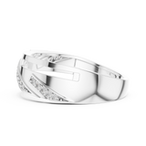 Gold Ring LR-01 (12), White Gold, view 3