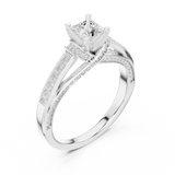 Gold Ring LR-0282, White Gold, view 2