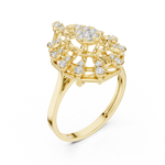 Gold Ring DDLR-822, Yellow Gold, view 2