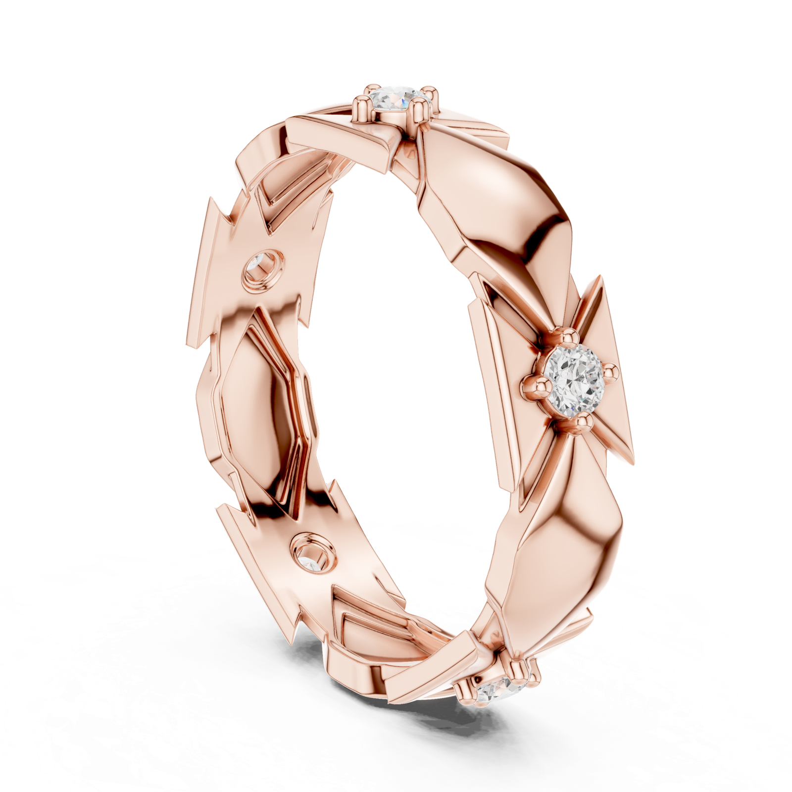 Gold Ring L22-R4, Rose Gold, view 1