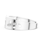 Gold Ring LR-01 (31), White Gold, view 3