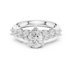 Gold Ring DDLR-705, White Gold, view 4