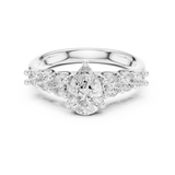 Gold Ring DDLR-705, White Gold, view 4