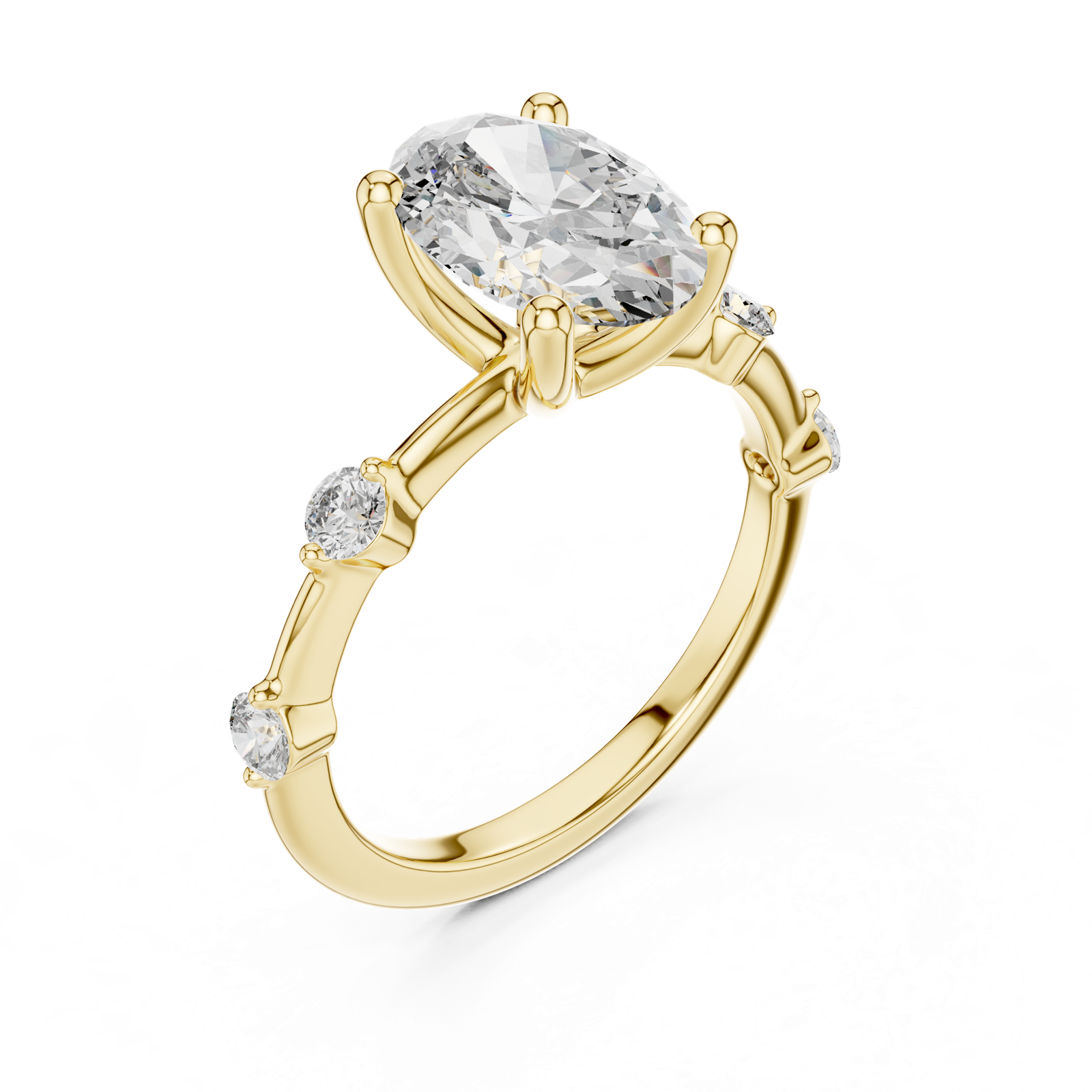 Gold Ring DDLR-056, Yellow Gold, view 2