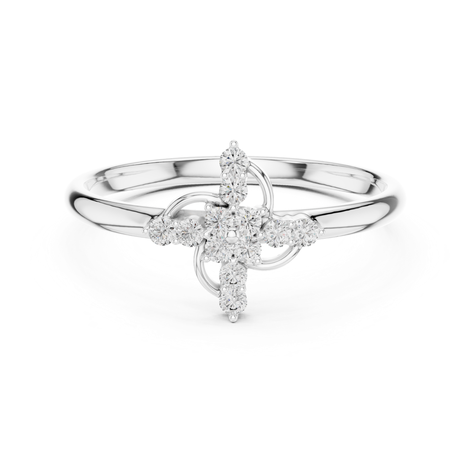 Gold Ring 1 (424), White Gold, view 4