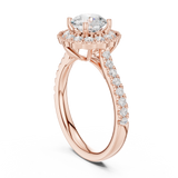 Gold Ring DDLR-665, Rose Gold, view 1
