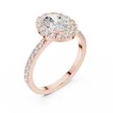 Gold Ring DDLR-1054, Rose Gold, view 2