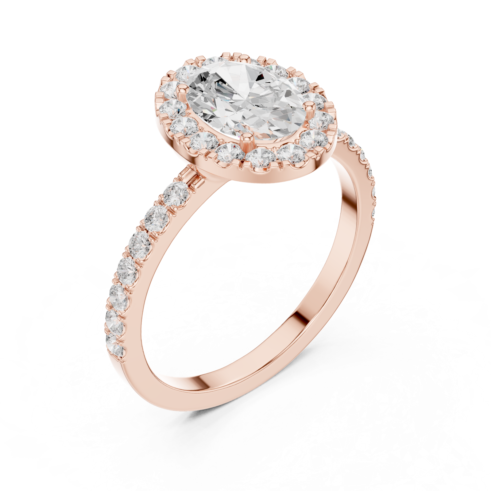 Gold Ring DDLR-1054, Rose Gold, view 2