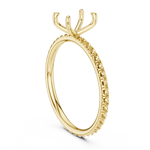 Gold Jewelry, Emerald center stone, Yellow Gold, view 1