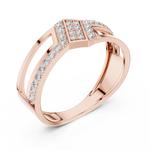 Gold Ring LR-01 (21), Rose Gold, view 2