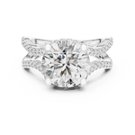Gold Ring DDLR-155, White Gold, view 4