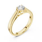 Gold Ring LR-0229, Yellow Gold, view 2