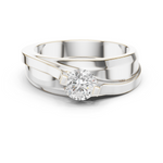 Gold Men's Ring GGR-0030, White Gold