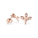 Gold Earrings 9-10093E, Rose Gold