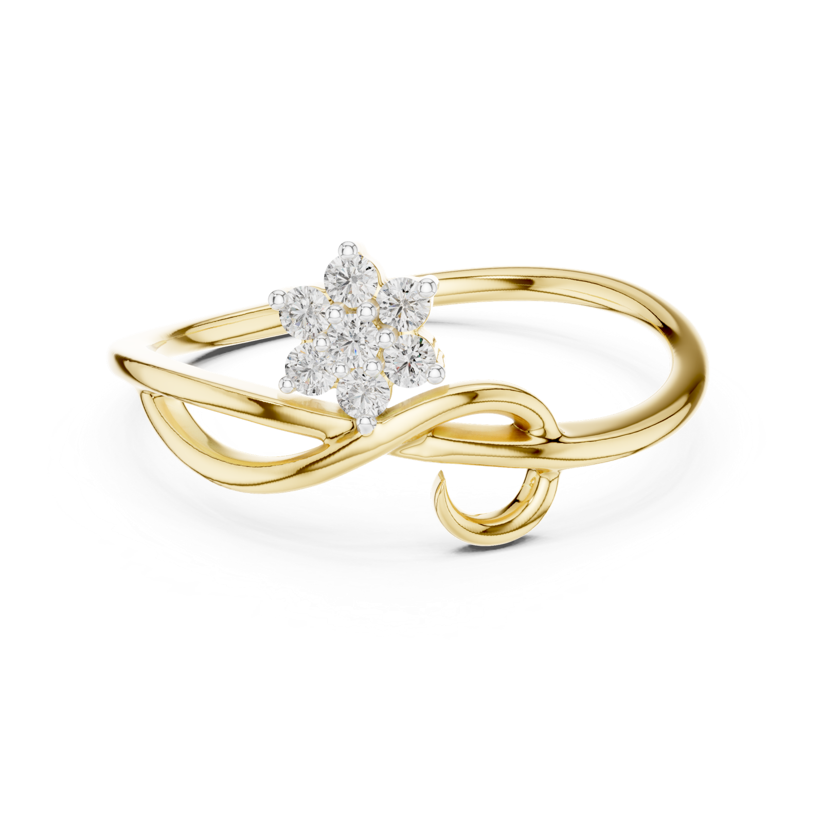 Gold Ring 12-10029@L, Yellow Gold