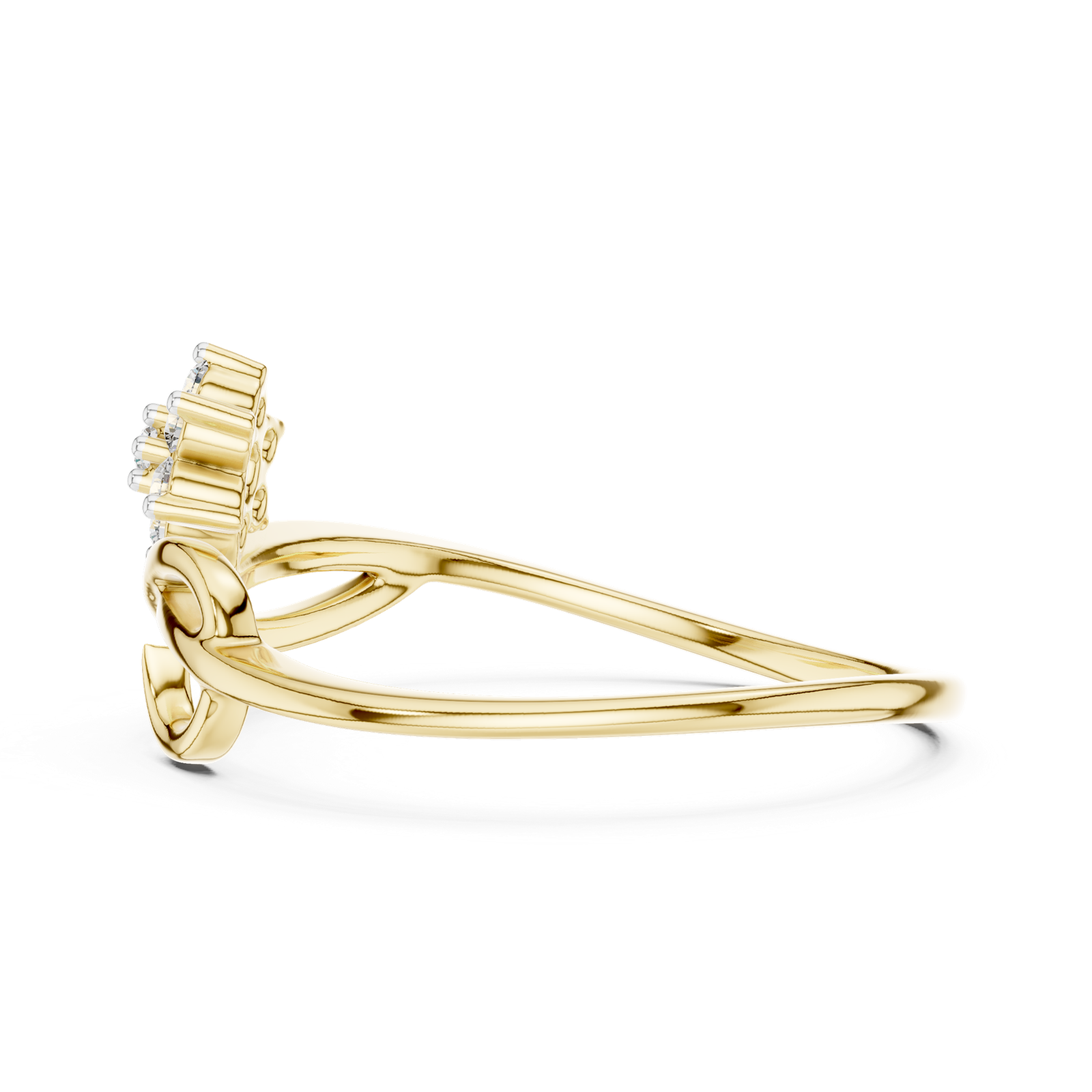 Gold Ring 12-10029@L, Yellow Gold, view 3
