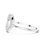 Gold Ring DR-6314, White Gold, view 3