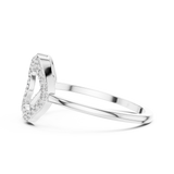 Gold Ring DR-6314, White Gold, view 3