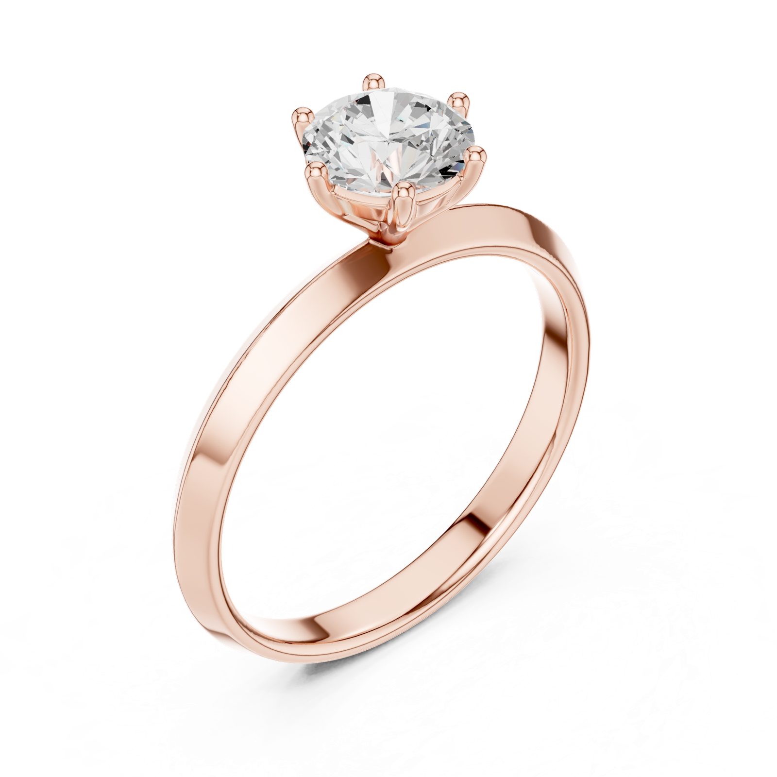 Gold Ring DDLR-766, Rose Gold, view 2