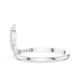 Gold Ring DDLR-741, White Gold, view 3