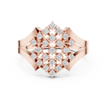 Gold Ring DDLR-461, Rose Gold, view 4