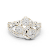 Gold Ring 19-120006L, White Gold