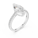 Gold Ring DDLR-877, White Gold, view 2