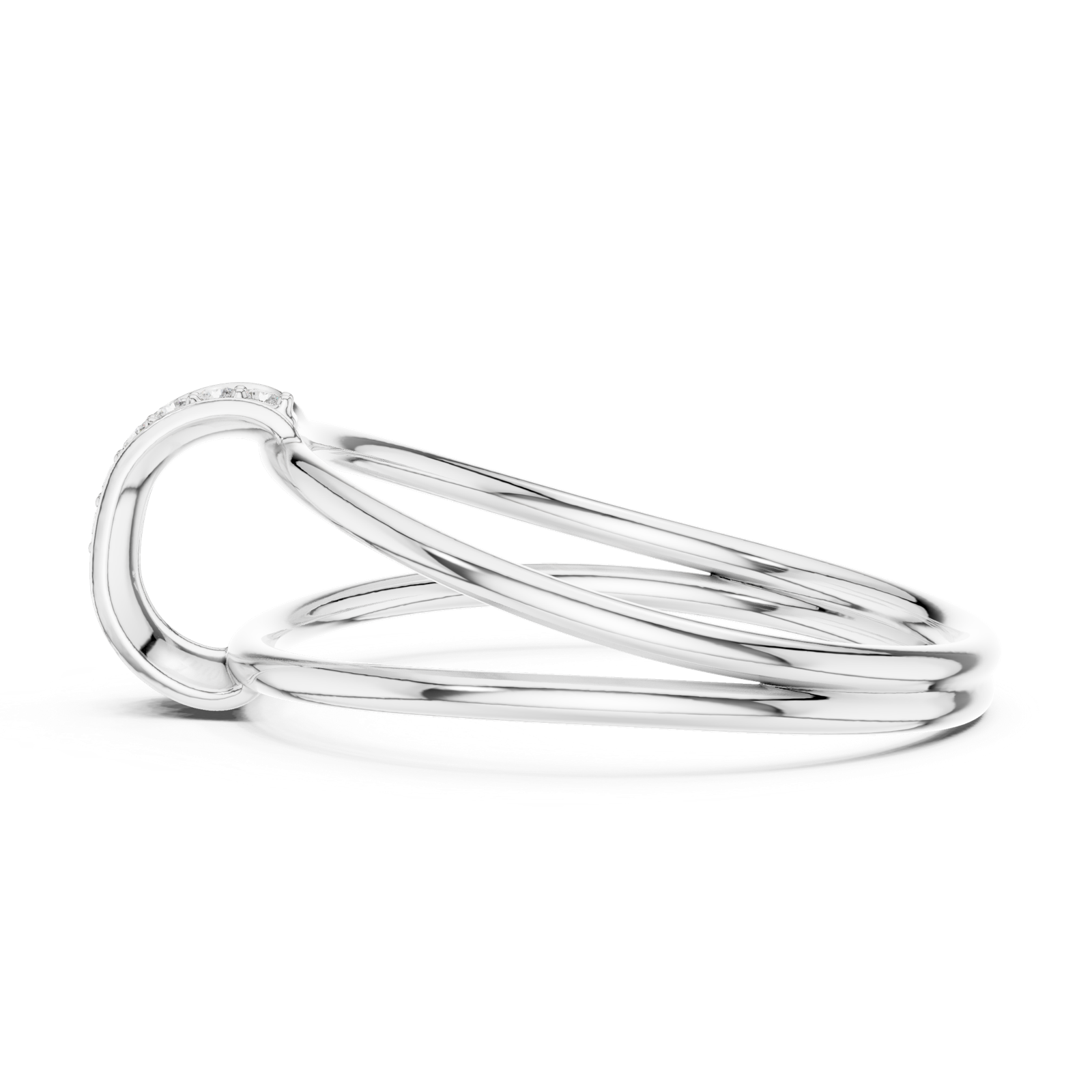 Gold Ring 1 (176), White Gold, view 3