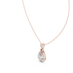 Gold Pendant GPD-0014, Rose Gold, view 2