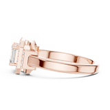 Gold Ring DDLR-534, Rose Gold, view 3