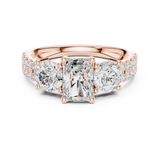 Gold Ring DDLR-717, Rose Gold, view 4