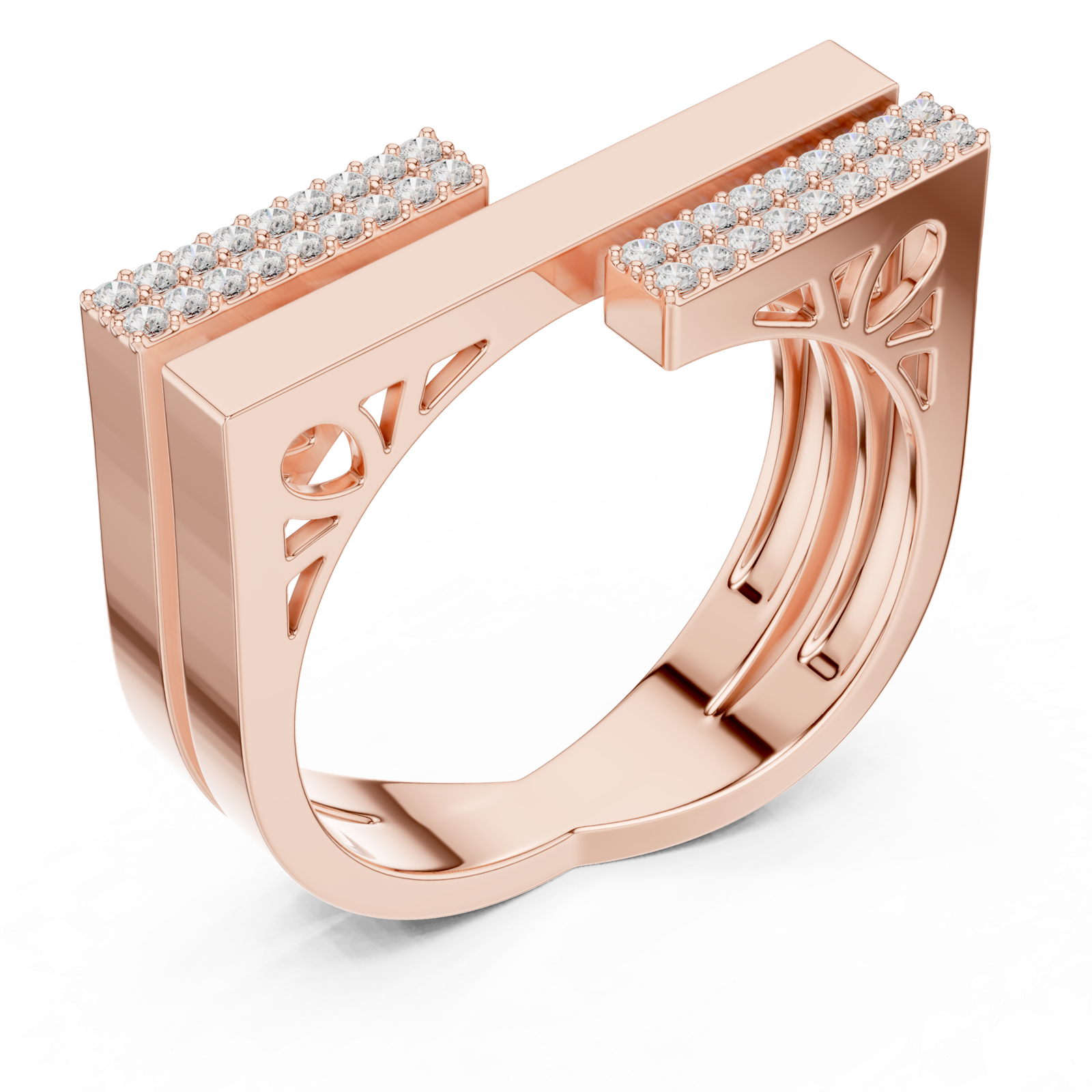Gold Ring SBWR(32), Rose Gold, view 2