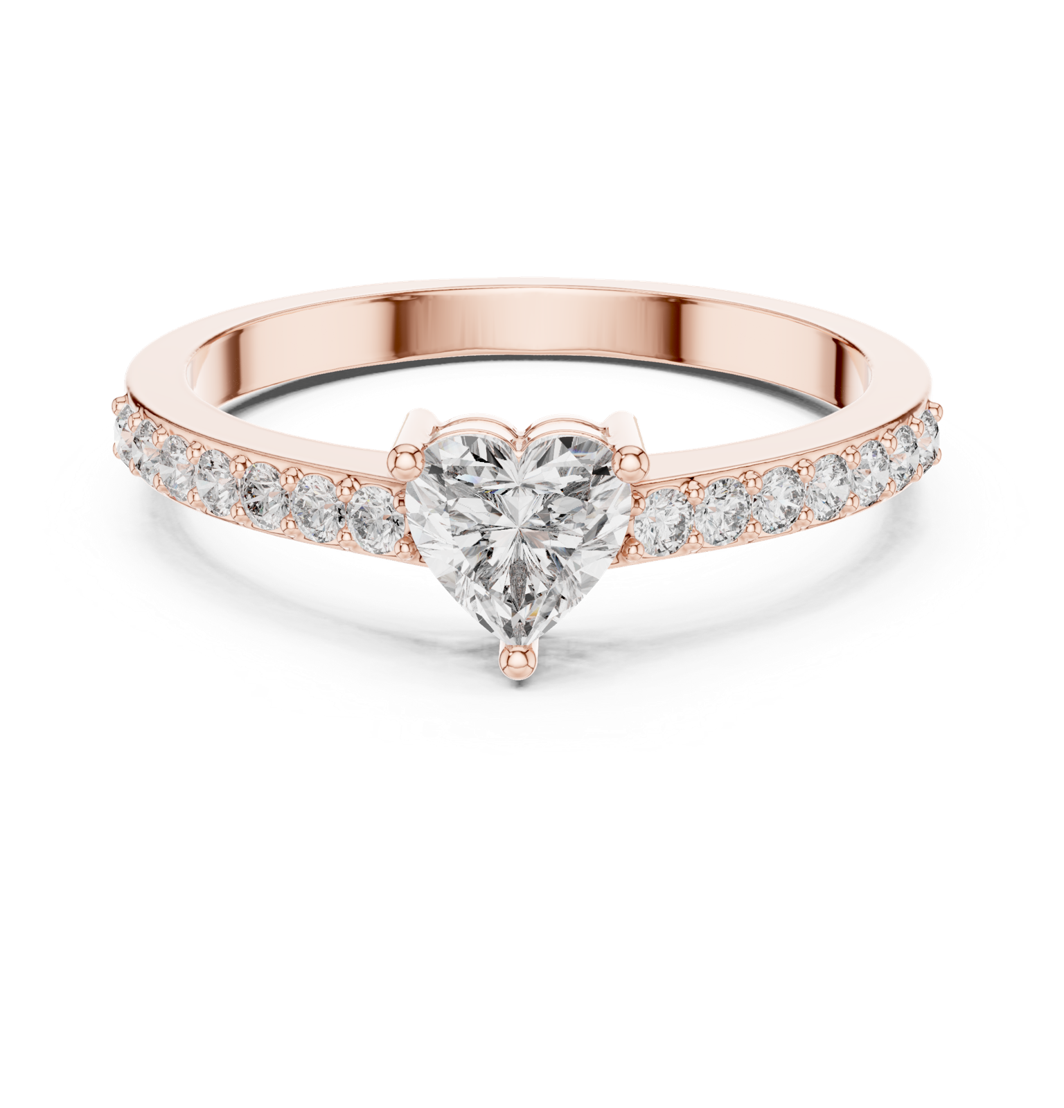 Gold Ring ABR-31, Rose Gold, view 4