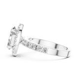 Gold Ring LR-0175, White Gold, view 3
